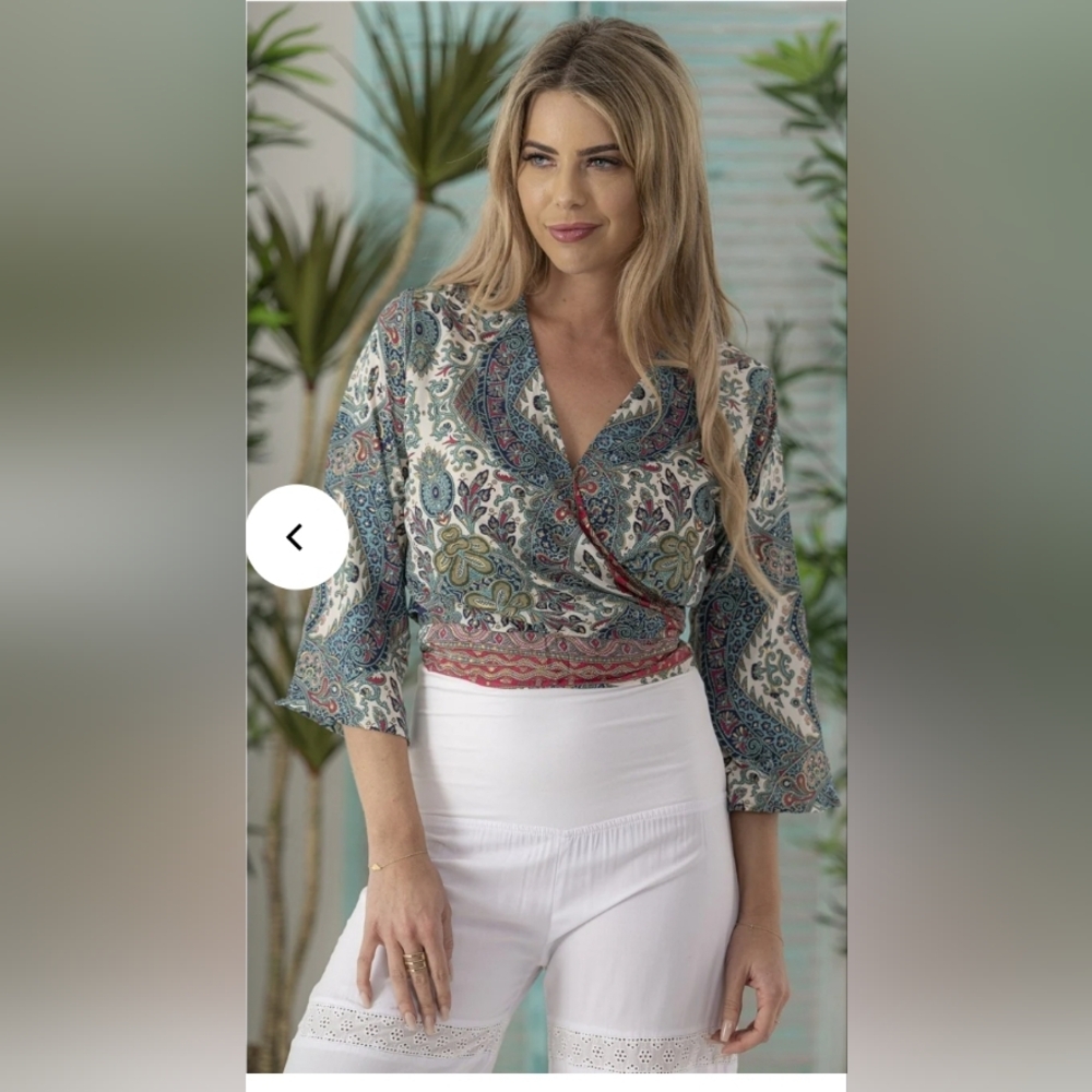 NWT/ Cienna/Calypso Wrap Top